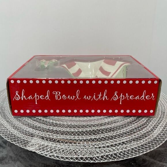 Main Street Collections Shaped Bowl with Spreader NWT - Picture 8 of 8